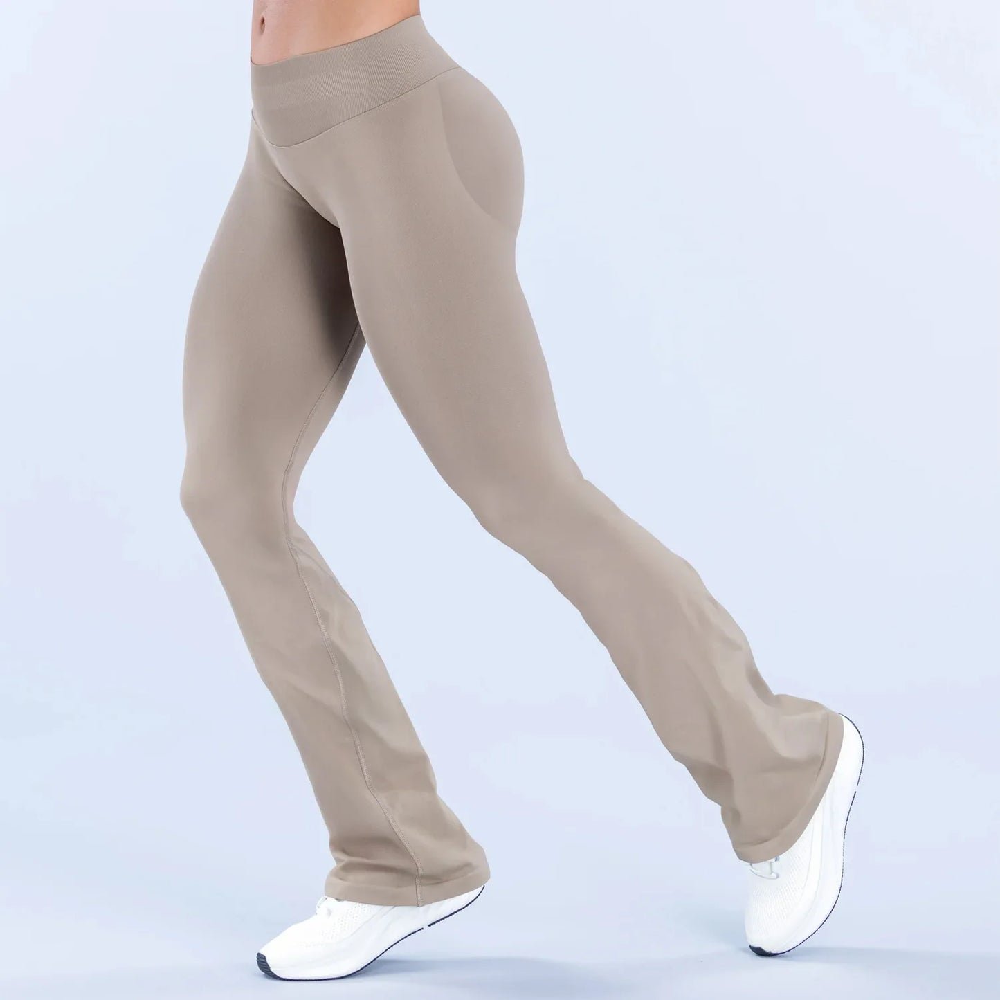 NCLAGEN Impact Flares Gym Clothes Woman Seamless Yoga Leggings Scrunch Booty Peach Hip Lifting Fitness Workout Sports Pants