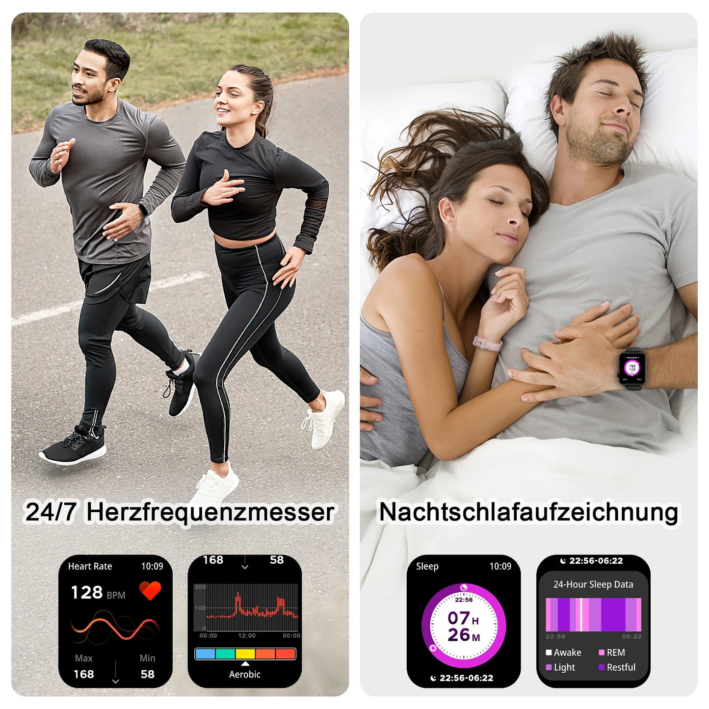 Blackview R30PRO Bluetooth Smartwatch Health Monitoring 100+ Sport Mode Fitness Watch 1.85‘’ HD TFT Screen Watches for Men Women