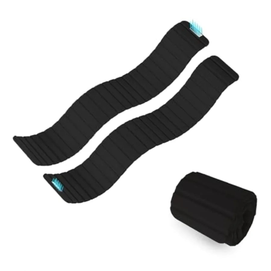 Fitness wrist and ankle weights set for men and women durable neoprene with black color adjustable magnetic closure for intensi