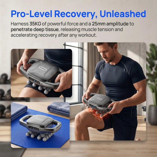 Professional 16 Heads Fascia Massage Gun Cordless Handheld Deep Muscle Massage For Gym Home Office Use