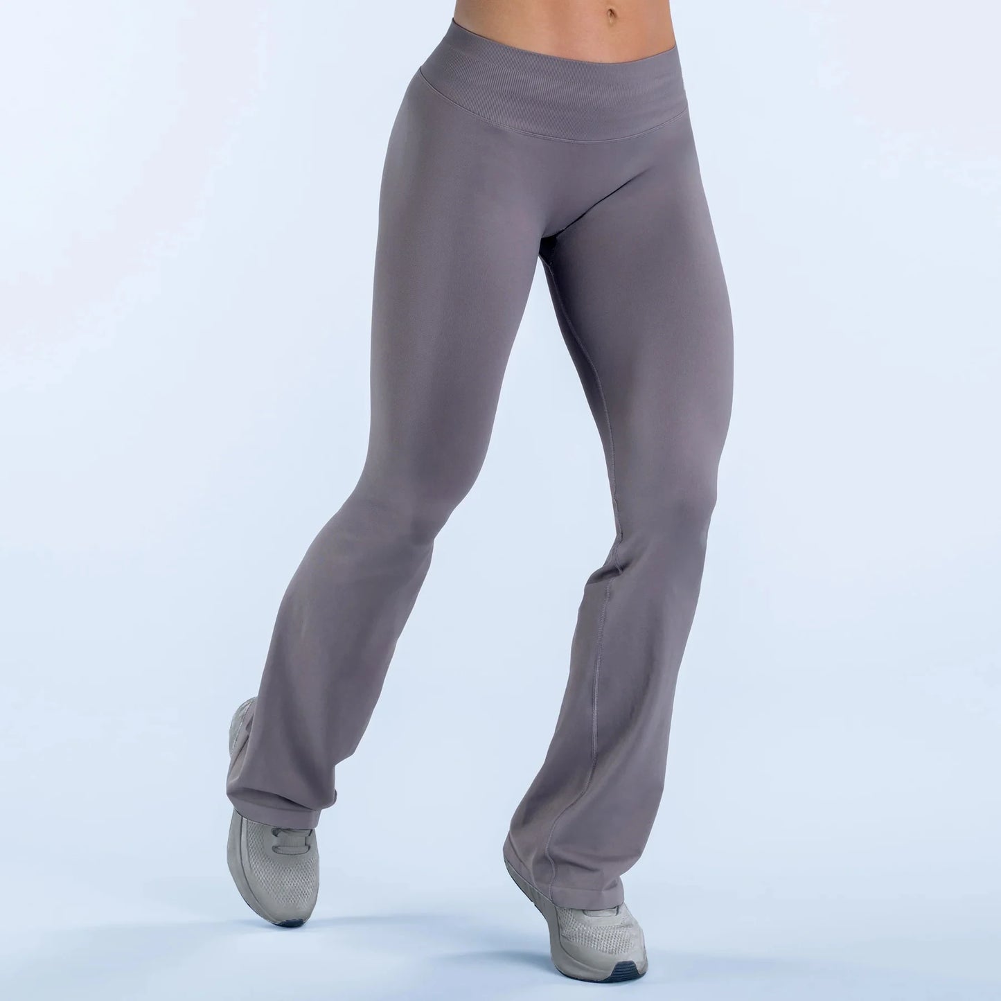 NCLAGEN Women Seamless Flare Yoga Leggings High Waist Scrunch Booty Peach Hip Lifting Impact Gym Fitness Workout Sports Pants