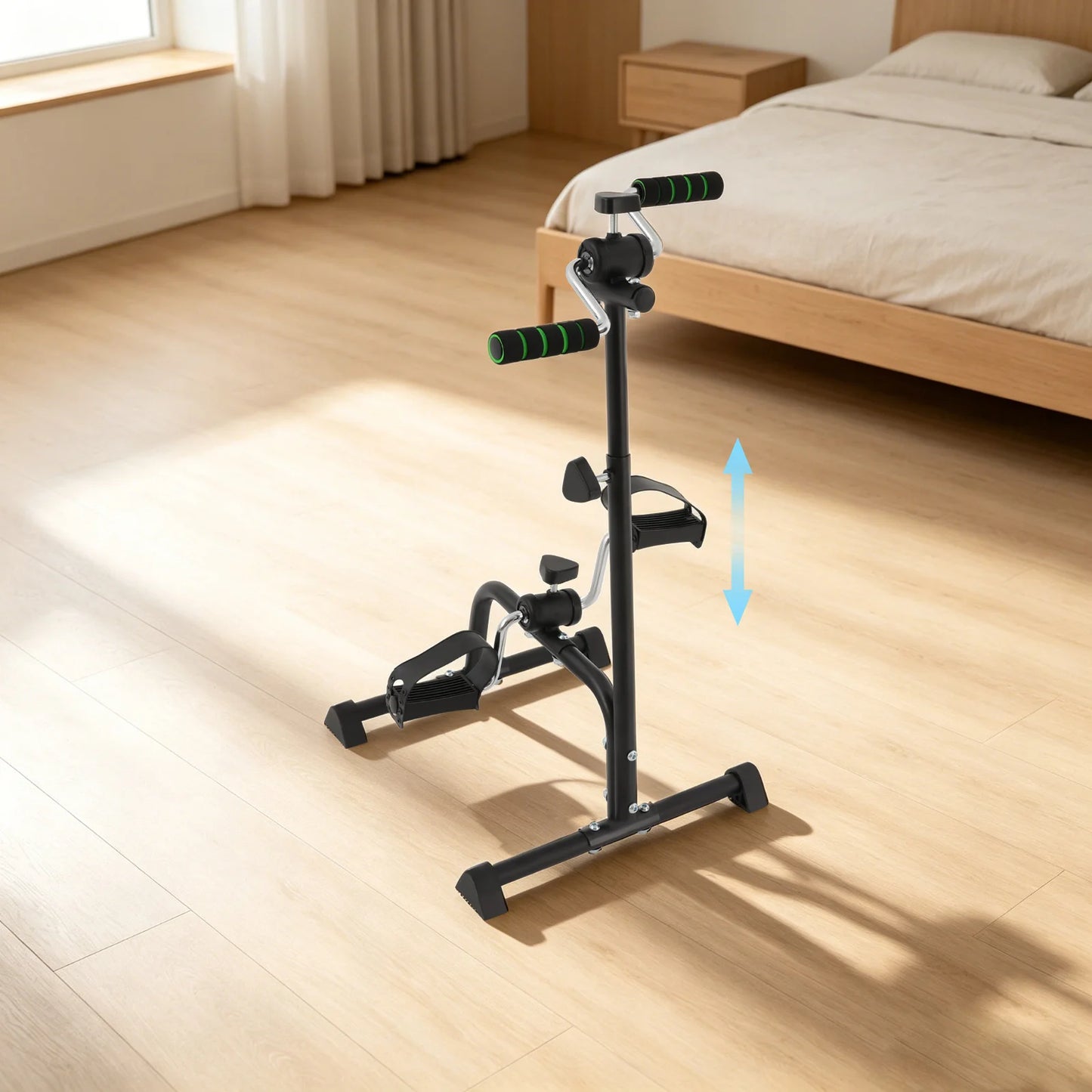 Exercise Bike for Seniors, Pedal Exerciser 5-Level Height 85-100cm, Knee Rehabilitation Equipment Low-Impact