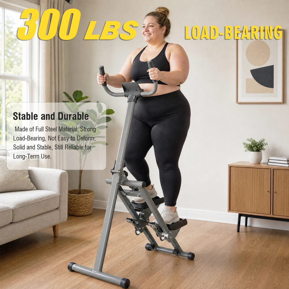 Ye Stair Stepper Machine, Vertical Climber w/ LCD Display, Compact Cardio Step Trainer for Full-Body Home Workouts