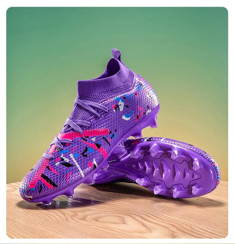 New Men Football Boots Match Sneakers Soccer Shoes Non-Slip Professional Training Shoes Grass Outdoor Sport Ultralight Unisex