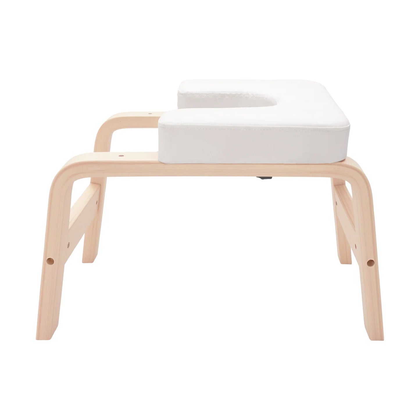 Yoga Headstand Bench Inversion Stool 440lbs Capacity U Shape Cushion Detachable T Block for Headstand Shoulderstand Handstand Practice Home Gym White