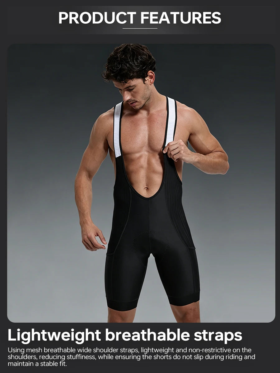 X-TIGER 2026 Men's Cycling Bib Shorts 7-Hour Competitive Version Summer Black Biking Shorts Hommes MTB Cycling Clothing Man with Pockets