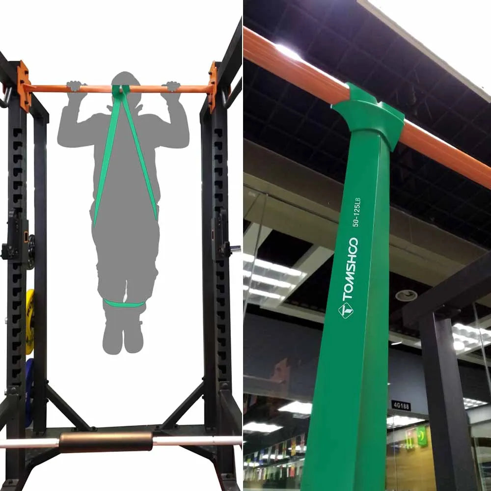 5 Packs Workout Belts Pull Up Assist Bands Set Resistance Loop Bands Powerlifting Exercise Stretch Band with Door Anchor Handles