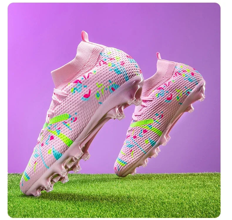 New Men Football Boots Match Sneakers Soccer Shoes Non-Slip Professional Training Shoes Grass Outdoor Sport Ultralight Unisex