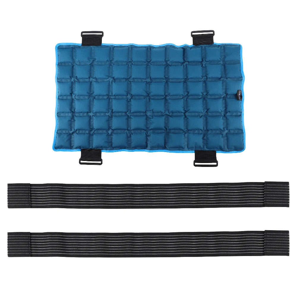 Reusable Hot Cold Compress Pack Back Shoulder Knee Wrap Self Absorbing Polymer Resin Multi Grid Ice Pack Microwave Heating Pad Support Brace Pain Relief Injury Recovery Swelling Eco Friendly