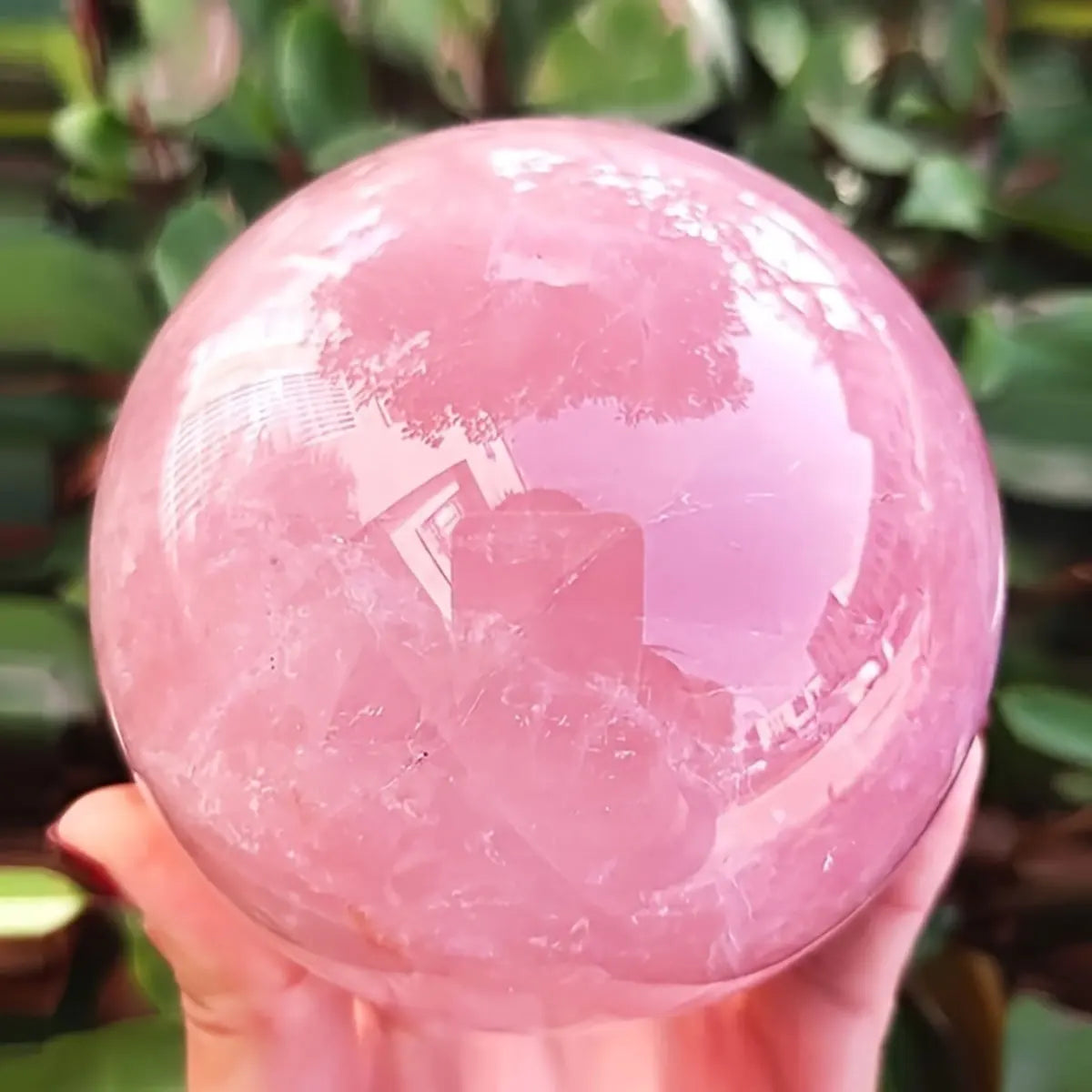 7-7.5cm Rose Quartz Sphere, Pink Crystal Ball, Home Decorations, Crystal Crafts, Reiki Healing Balls, Energy Balls - Gifts