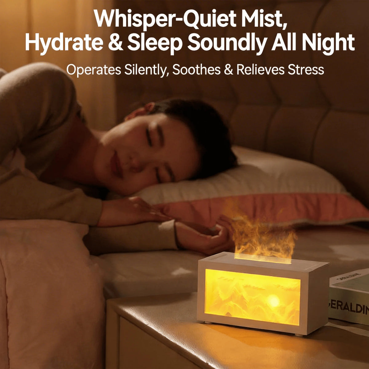 2026 New Sunrise Golden Mountain Themed Air Diffuser Humidifier, Aromatherapy Essential Oil Diffuser, Ultrasonic Aromatherapy Humidifier with Timer, Suitable for Home, Bedroom, Office, yoga Room.