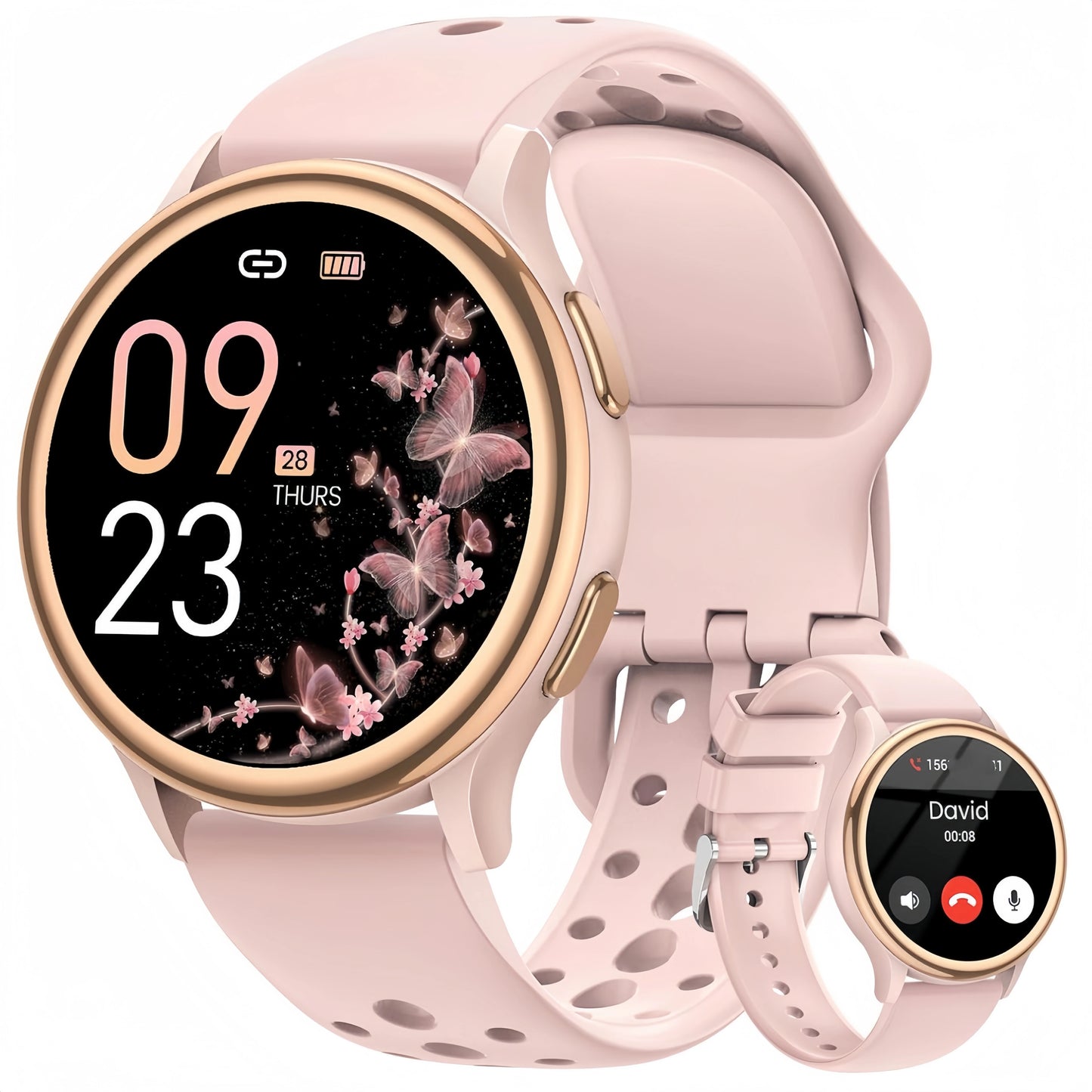 Smart Watches for Women [400+Watch Faces/Calls/Female Health], 1.27" Fitness Tracker Smartwatch for iPhone ＆ Android, Activity T