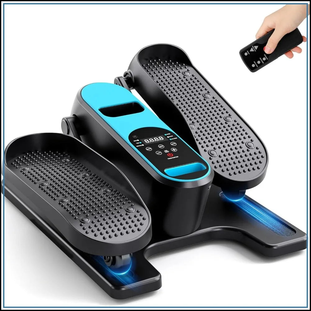 Under Desk Elliptical Machine, Electric Leg Exerciser for Seniors, Quiet Portable Pedal Exerciser with 12 Speed Levels & Remote Control