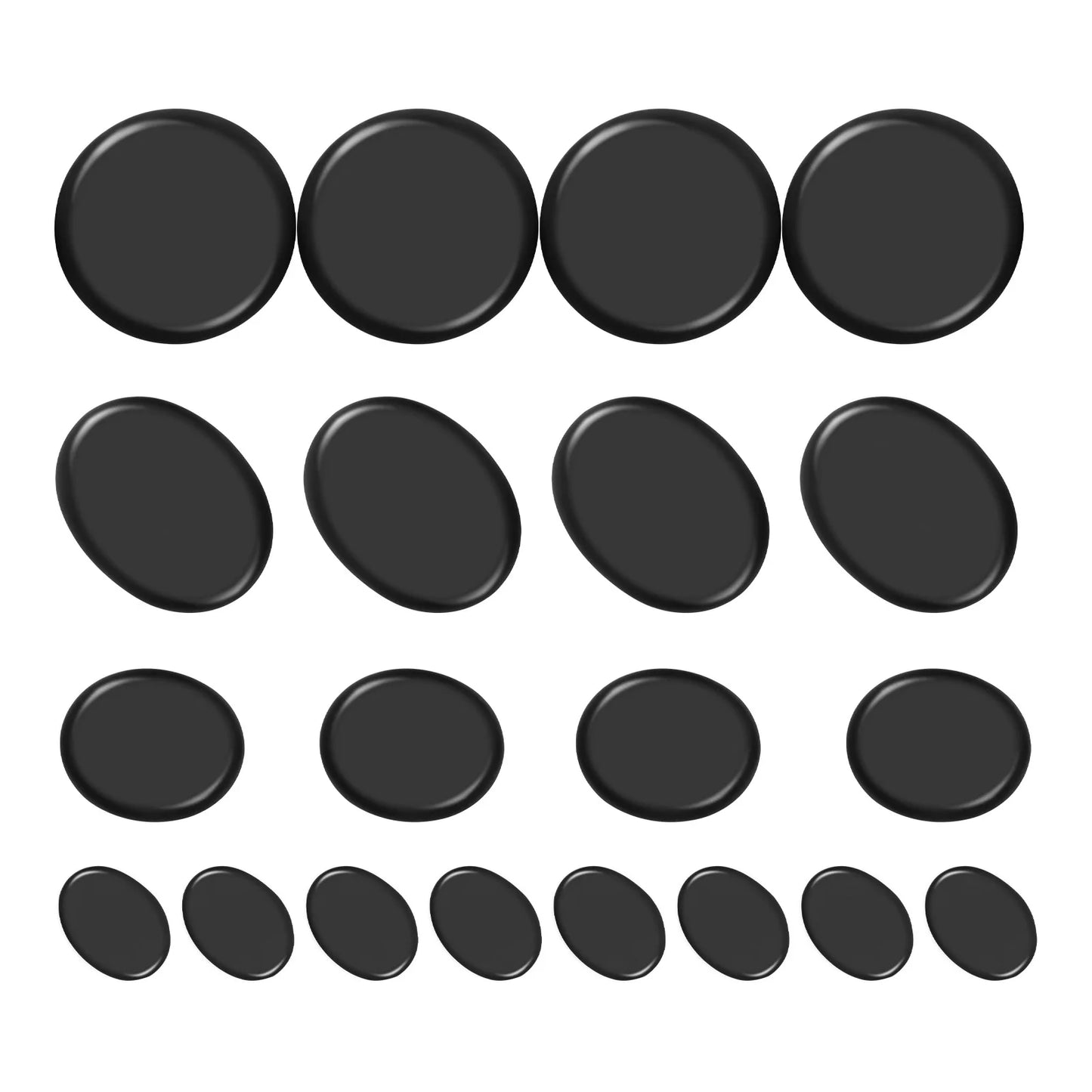 20 Pcs Basalt Hot Stones Set Hot Rocks Massage Stones Kit with Heater Box for Body Massage Relax Body NEW