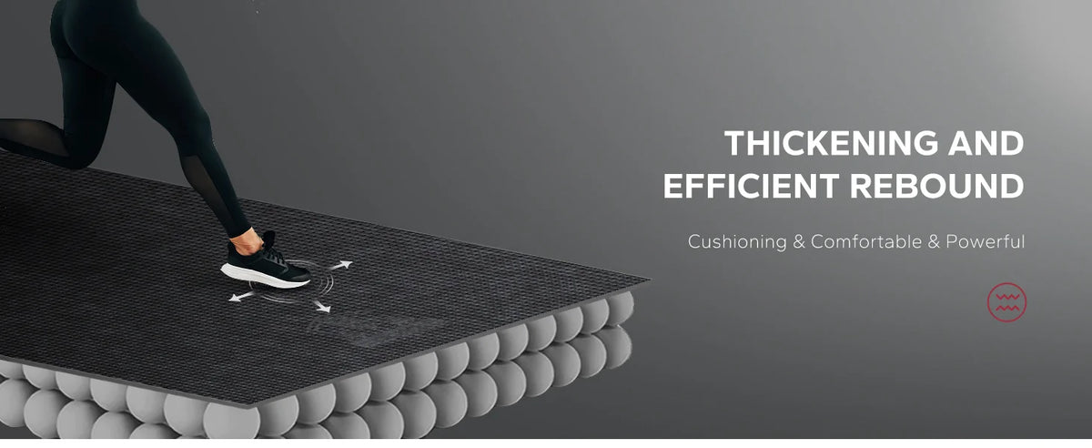 HAPBEAR 7'x5' Large Home Gym Mat 8mm Thick, High Density PVC Commercial Grade Fitness Flooring, Non Slip Shock Absorbing Durable Exercise Mat for CrossFit HIIT Cardio Strength Training, with Bands & Bag