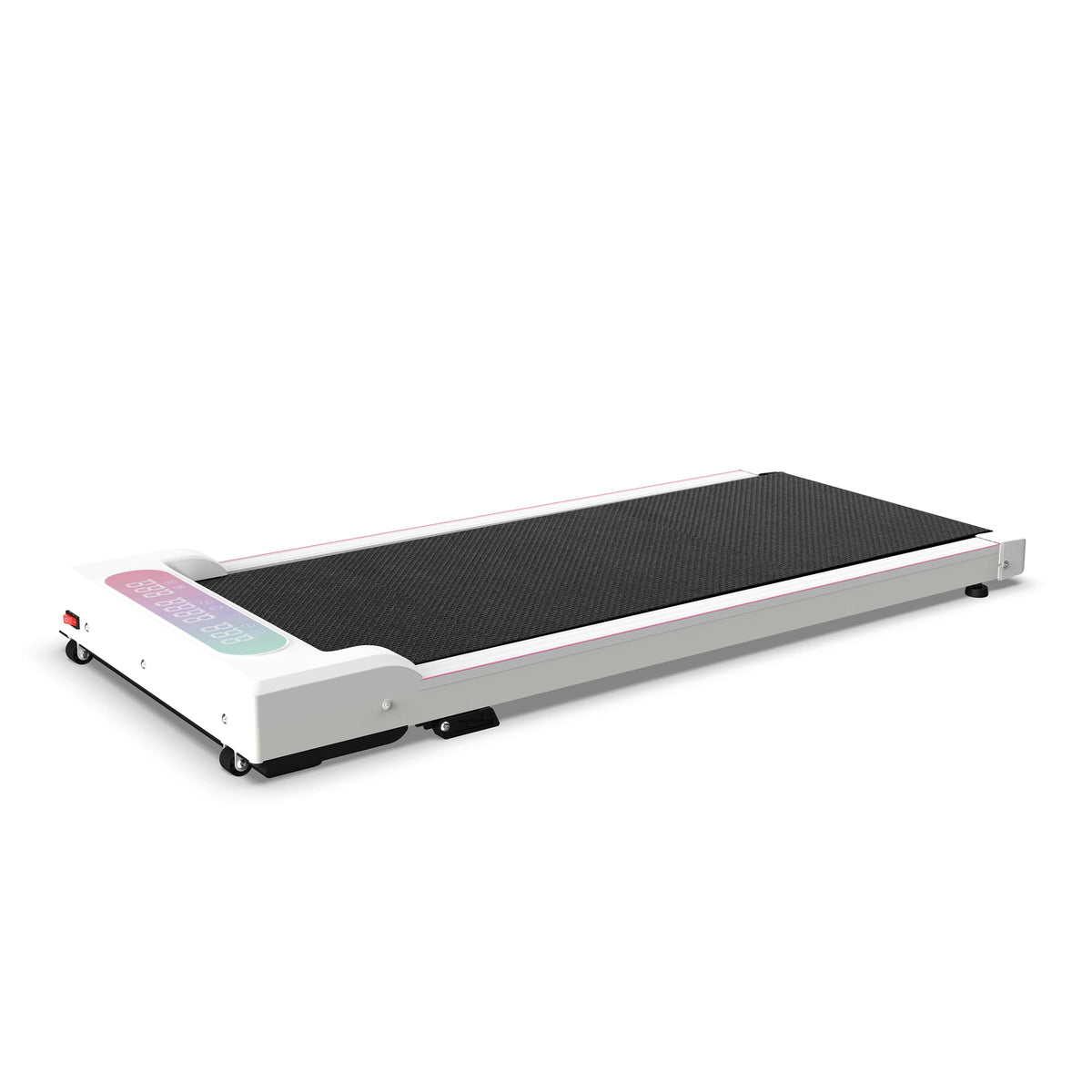 2.0HP Foldable Treadmill with Incline & Handle, 2-in-1 Under Desk Walking Pad with Vibration Plate, Portable Running Machine for Home Office Small Spaces, 300LBS Capacity