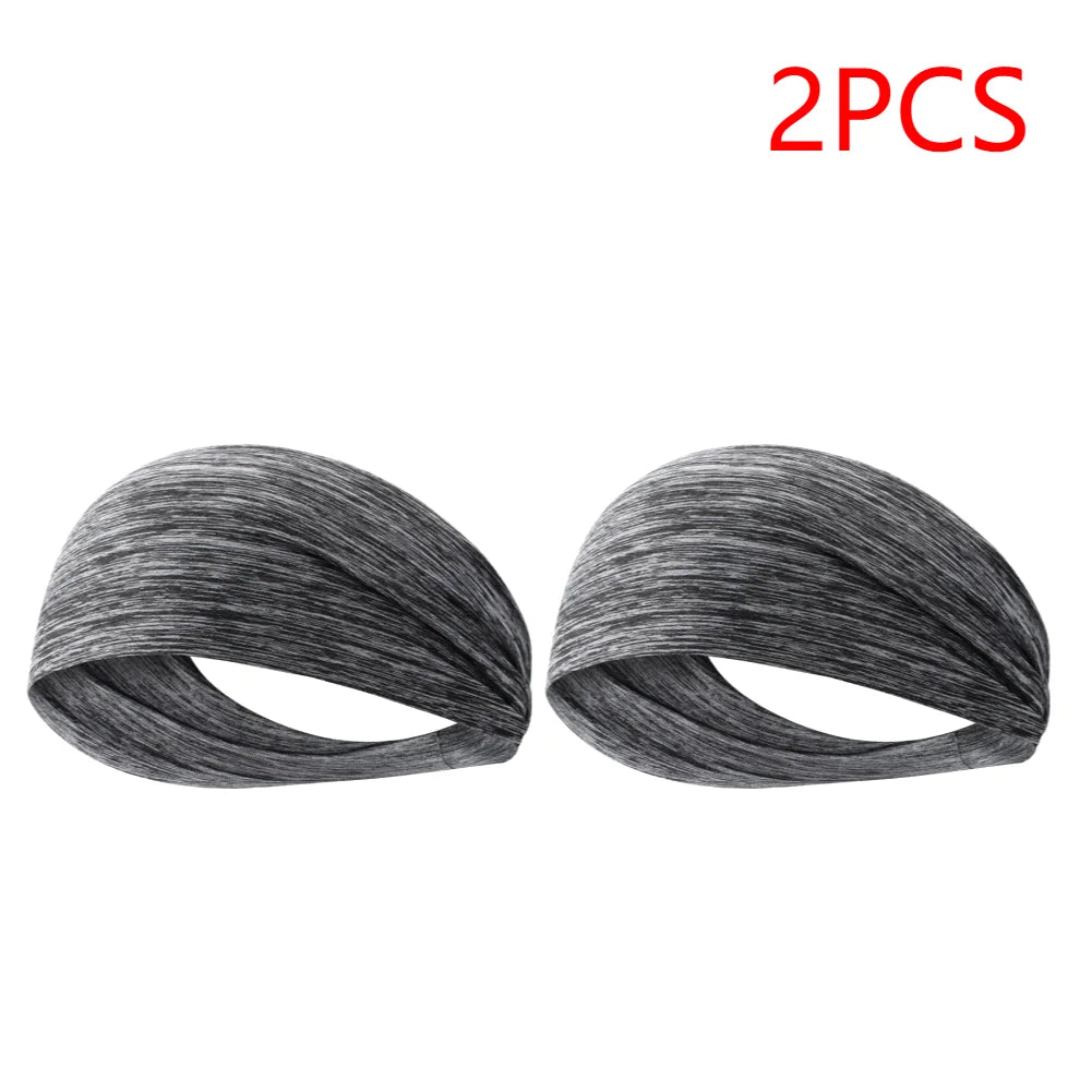 Sports Headbands For Men Woman Gym Yoga Sweat Hair Bands Soft Elastic Hairbands Stretch Outdoor Sport Sweatbands