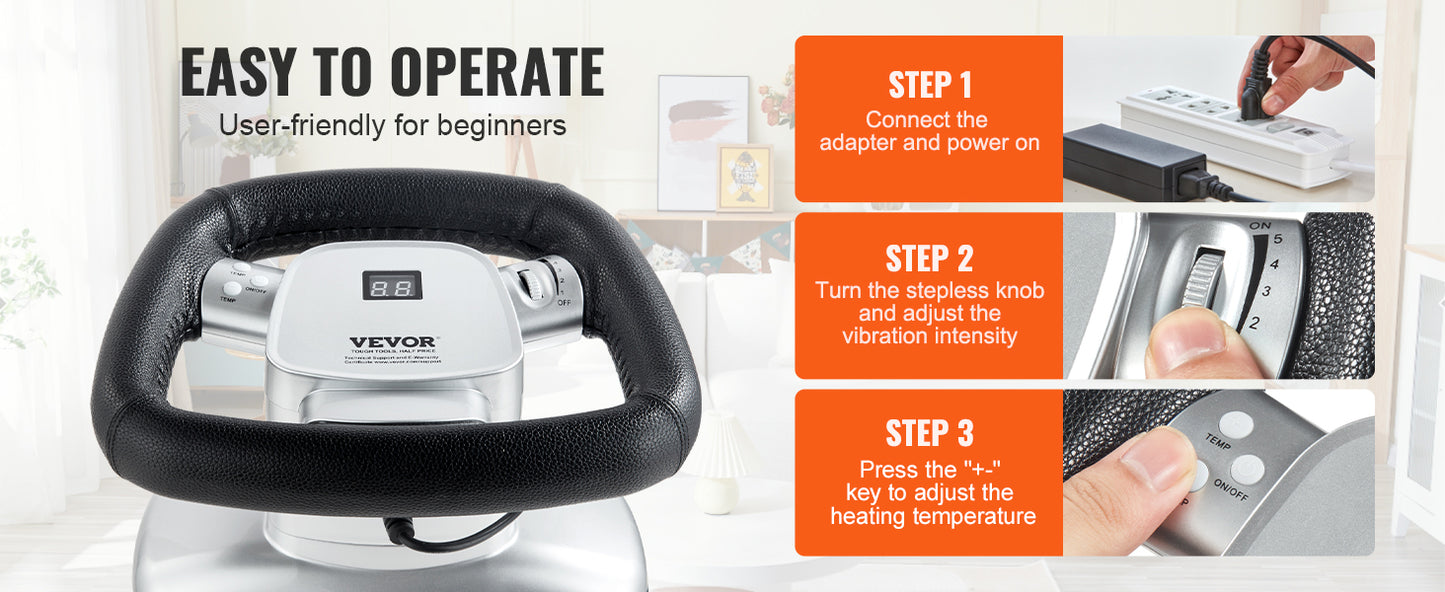 SucceBuy Chiropractic Massager Variable Speed Vibrating Therapy Handheld Body Massager for Muscle