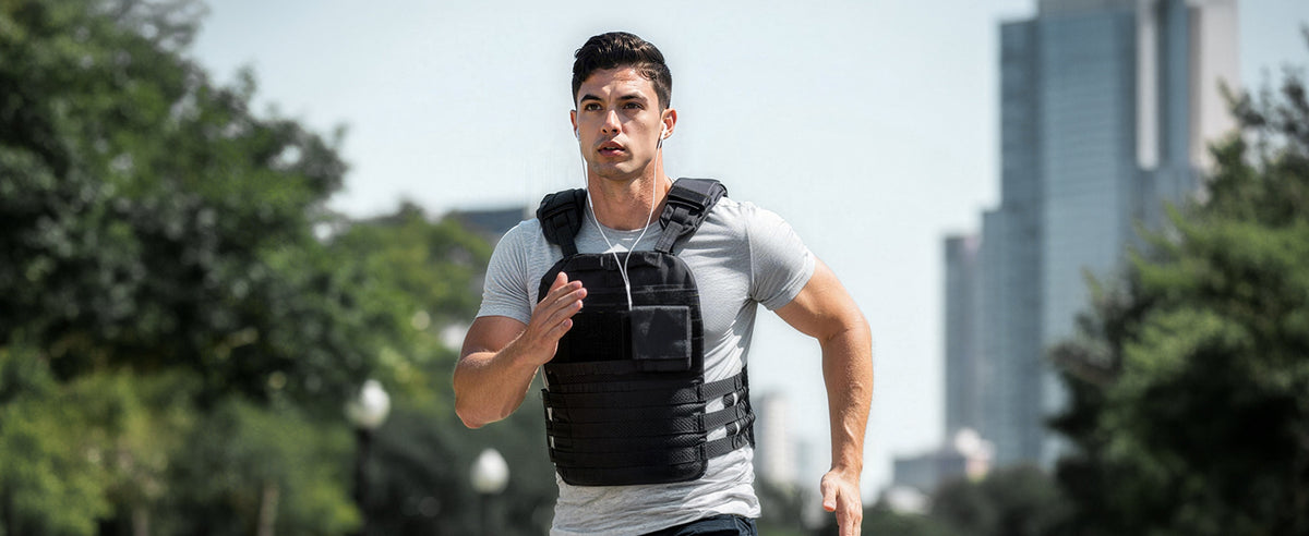 SucceBuy Weighted Vest Body Weight Vest with Shoulder Pad and Reflective Stripe Workout Equipment for  Strength Training Running